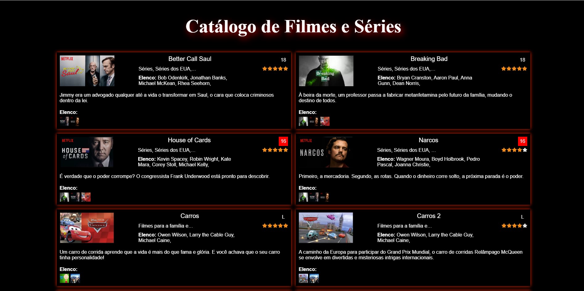 Catalogo Ajax